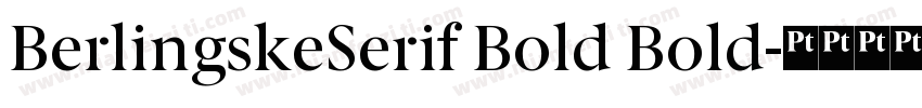 BerlingskeSerif Bold Bold字体转换